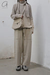 Daniel Andresen loose fitted trousers Cormorant beige